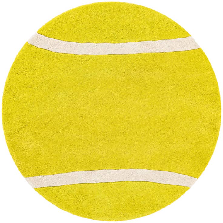 Detail image of 4' 1 x 4' 1 Playtime Kids Wool Freeform Rug