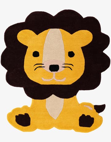 4' 6 x 5' 1 Playtime Kids Wool Freeform Rug