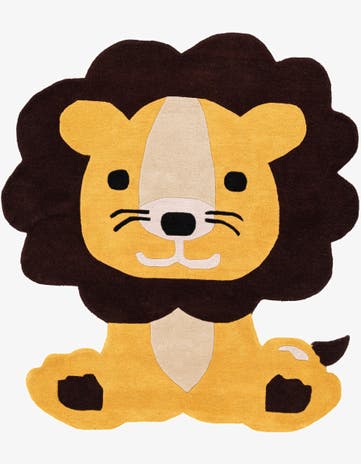 5' 6 x 6' 1 Playtime Kids Wool Freeform Rug