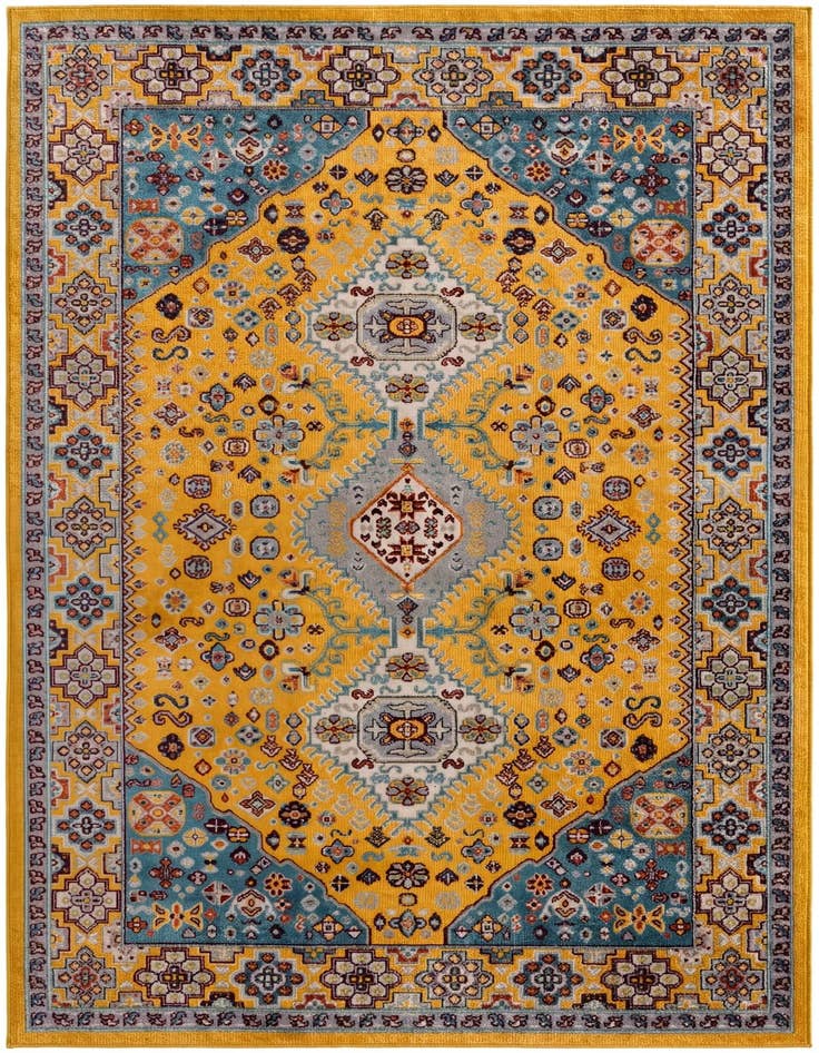 Detail image of 5' 3 x 8' Kamala Washable Rug