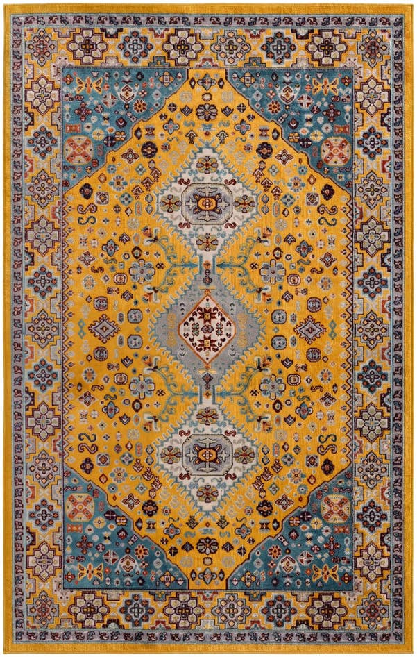 Detail image of 5' 3 x 8' Kamala Washable Rug