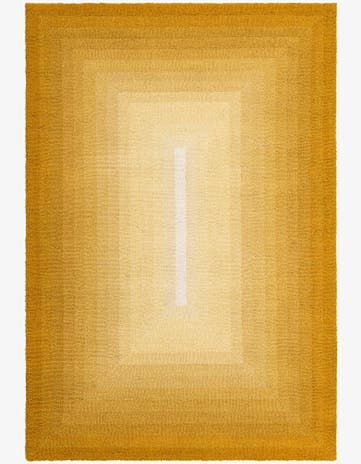 Yellow Gold Ombre Wool Rug