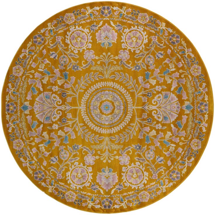 Detail image of 8' x 8' Blossom Round Rug