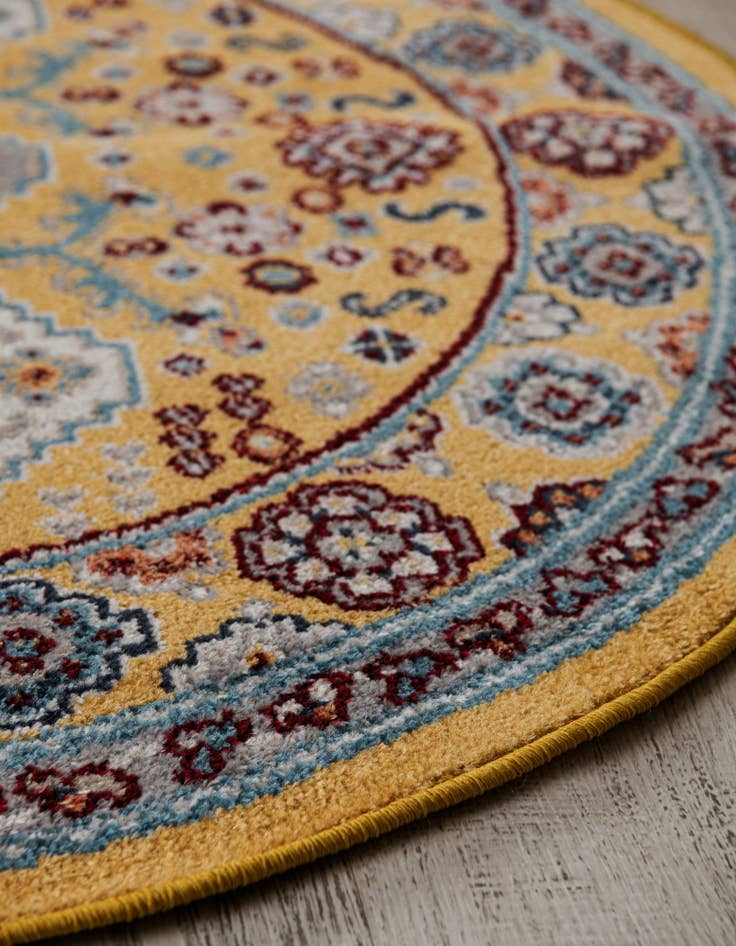 Detail image of 5' 3 x 5' 3 Kamala Washable Round Rug