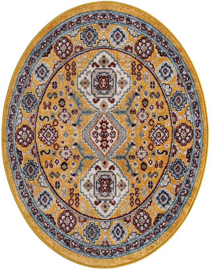 Detail image of 3' 3 x 3' 3 Kamala Washable Round Rug