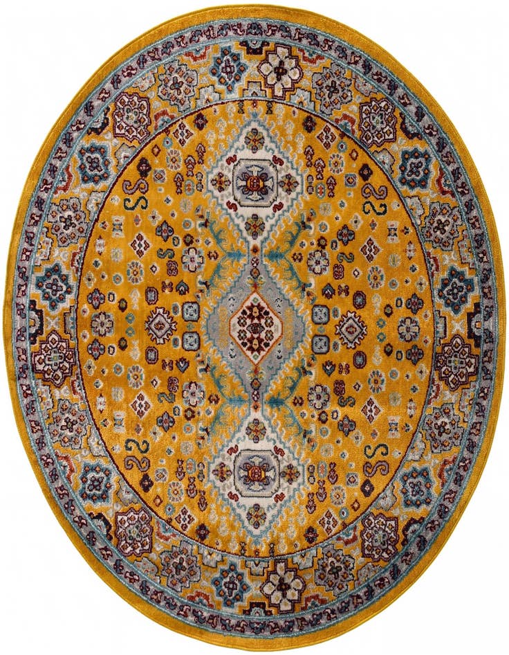 Detail image of 5' 3 x 5' 3 Kamala Washable Round Rug