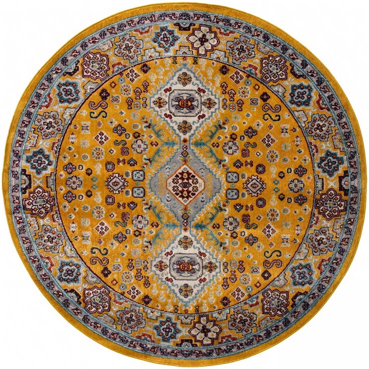 Detail image of 5' 3 x 5' 3 Kamala Washable Round Rug