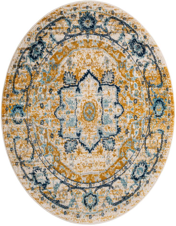 Detail image of 5' x 5' Madeline Vintage Round Rug