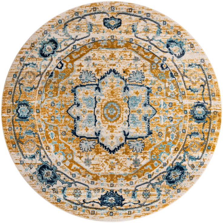 Detail image of 8' x 8' Madeline Vintage Round Rug