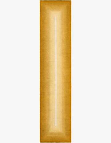 Yellow Gold Ombre Wool Runner Rug