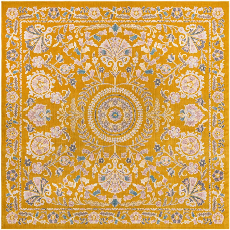 Detail image of 8' x 8' Blossom Square Rug