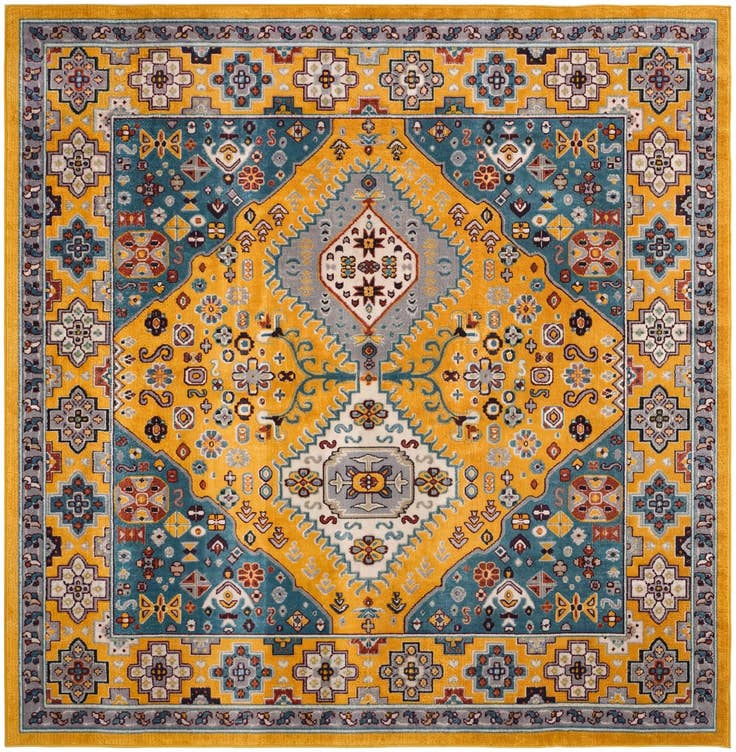 Detail image of 7' 10 x 7' 10 Kamala Washable Square Rug