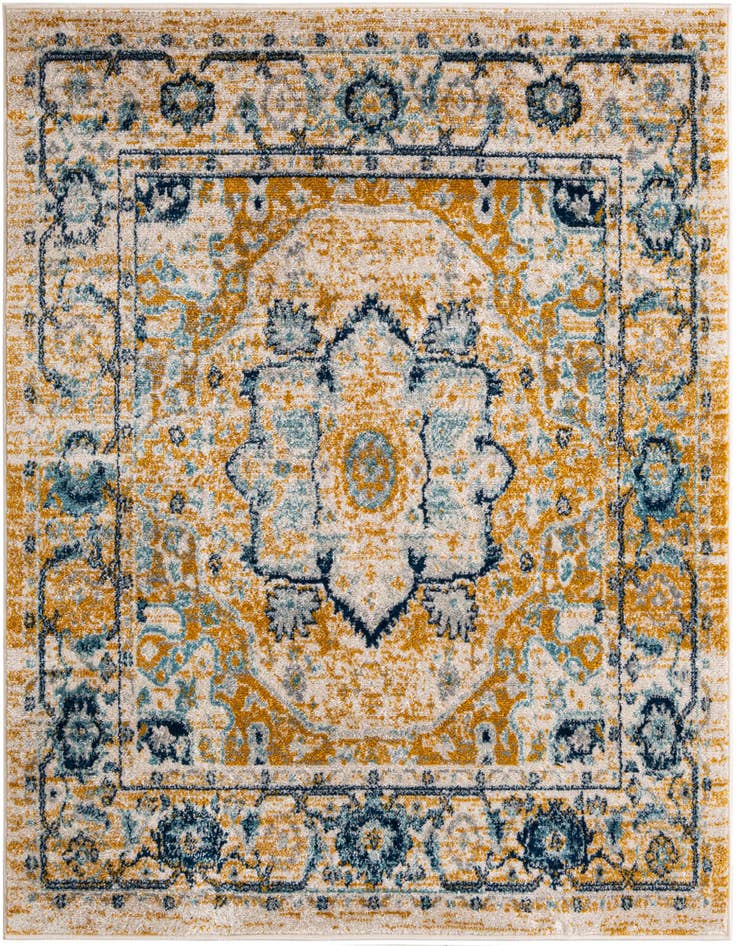 Detail image of 5' x 5' Madeline Vintage Square Rug