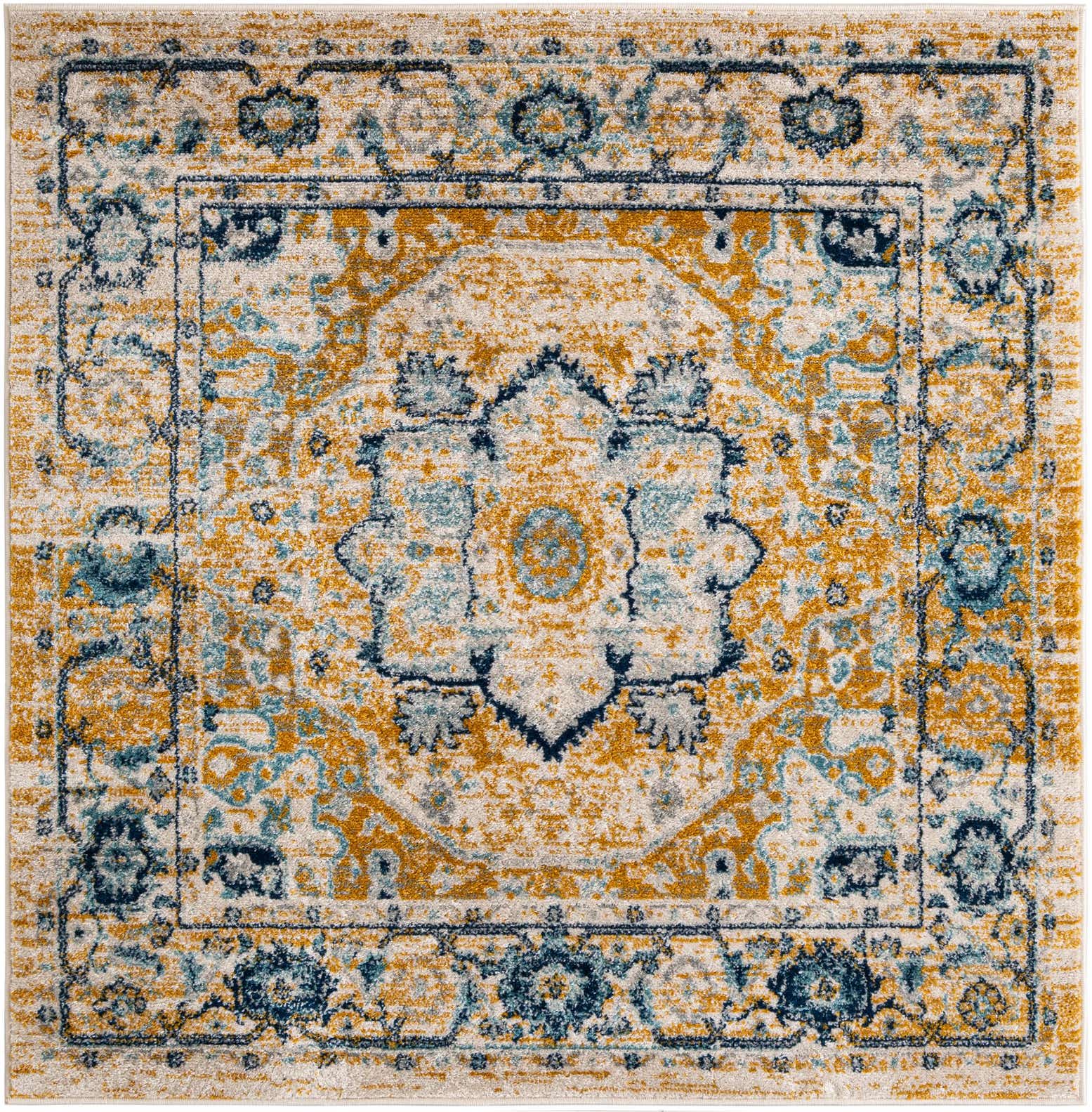 5' x 5' Madeline Vintage Square Rug