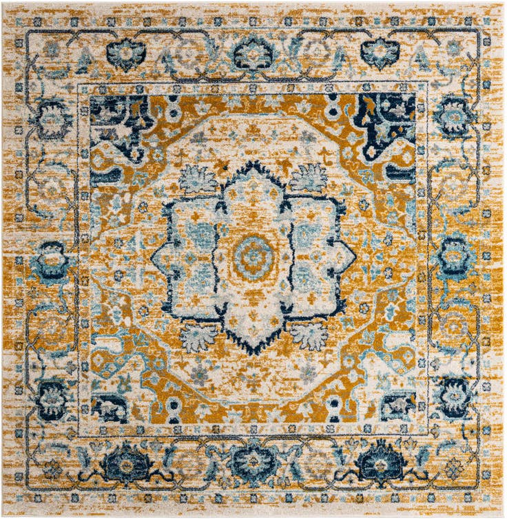 Detail image of 8' x 8' Madeline Vintage Square Rug