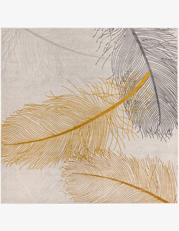 Yellow Gray Finsbury Square Rug