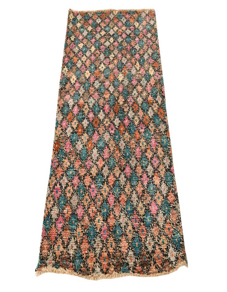 Detail image of 9' 7 x 12' 3  Hand Knotted Ultra Vintage Persian Wool Rug