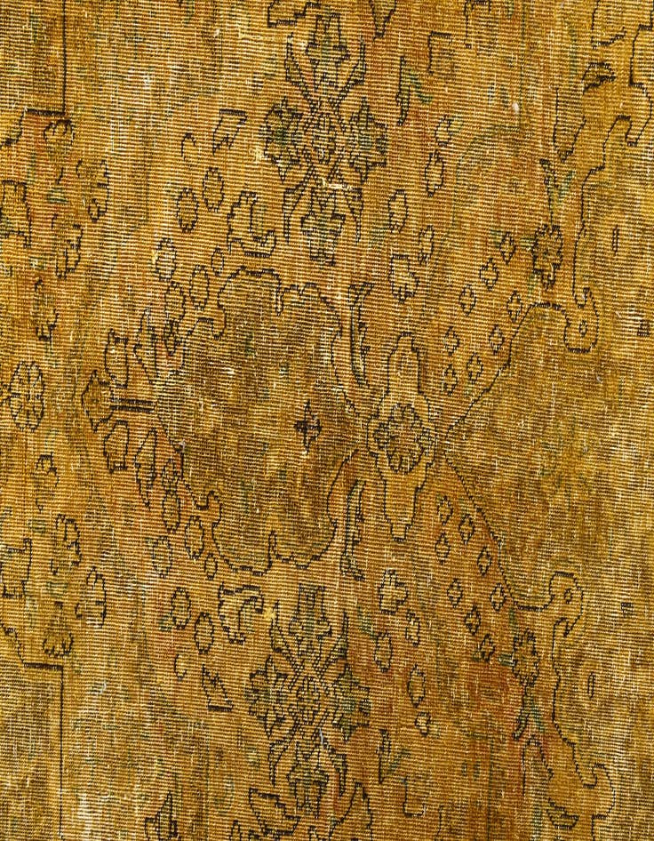 Detail image of 9' 7 x 12' 3  Hand Knotted Ultra Vintage Persian Wool Rug