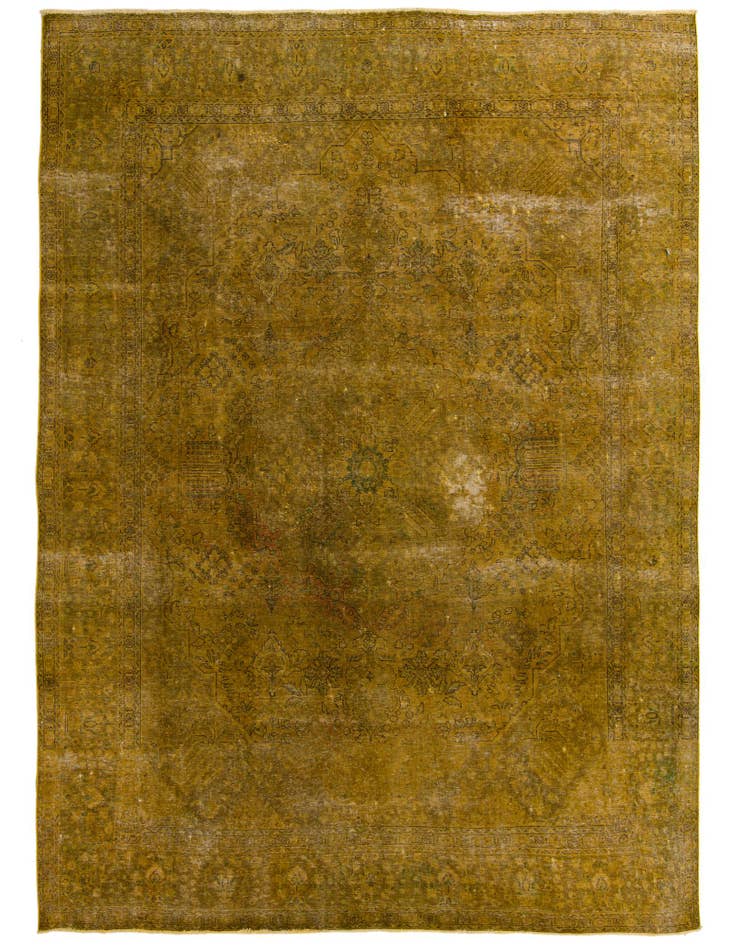 Detail image of 9' 7 x 12' 3 Hand Knotted Ultra Vintage Persian Wool Rug