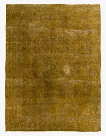 9' 7 x 12' 3 Hand Knotted Ultra Vintage Persian Wool Rug