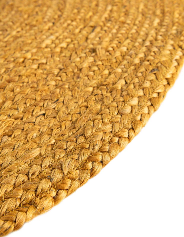 Detail image of 2' 2 x 3' 7  Hand Braided Jute Hearth Rug