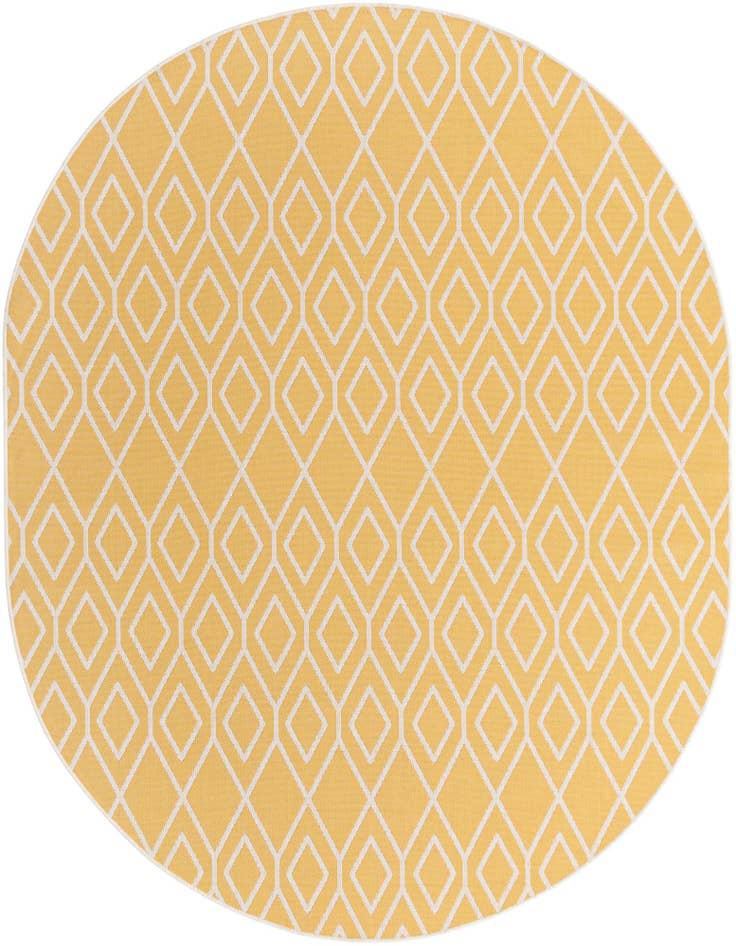 Detail image of 7' 10 x 10' Easy-Clean Jill Zarin Turks and Caicos Indoor / Outdoor Oval Rug