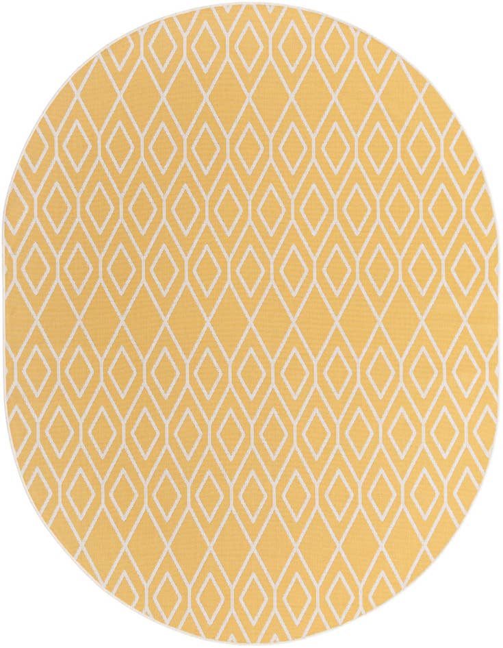 Detail image of 7' 10 x 10' Easy-Clean Jill Zarin Turks and Caicos Indoor / Outdoor Oval Rug
