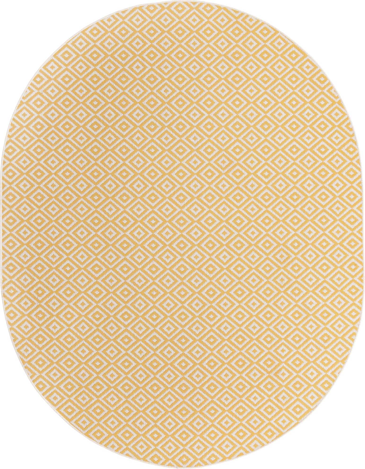 7' 10 x 10' Easy-Clean Jill Zarin Costa Rica Indoor / Outdoor Oval Rug