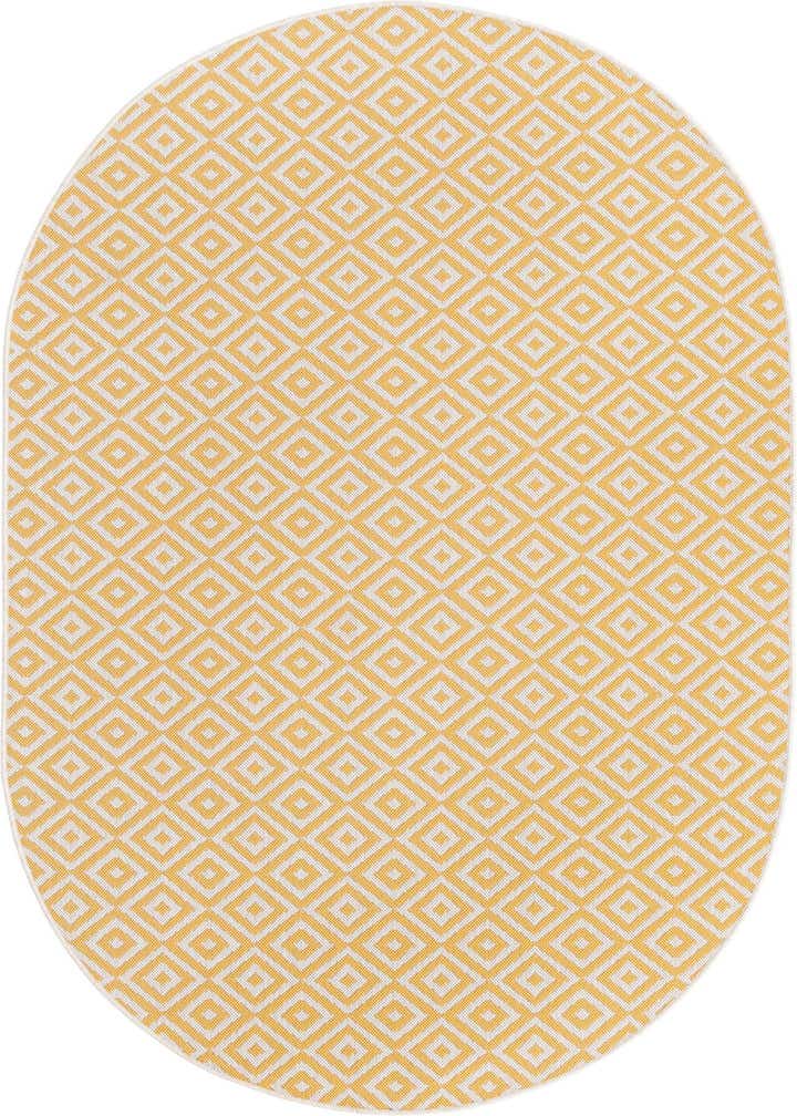 5' 3 x 8' Easy-Clean Jill Zarin Costa Rica Indoor / Outdoor Oval Rug