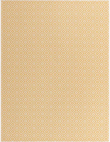 Yellow Ivory Easy-Clean Jill Zarin Costa Rica Indoor / Outdoor Rug