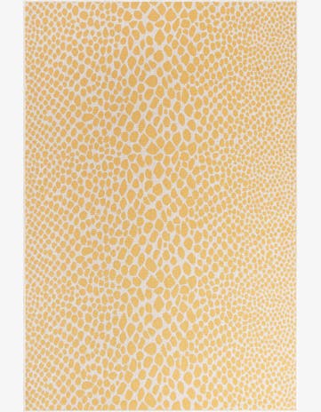 Yellow Ivory Easy-Clean Jill Zarin Cape Town Indoor / Outdoor Rug