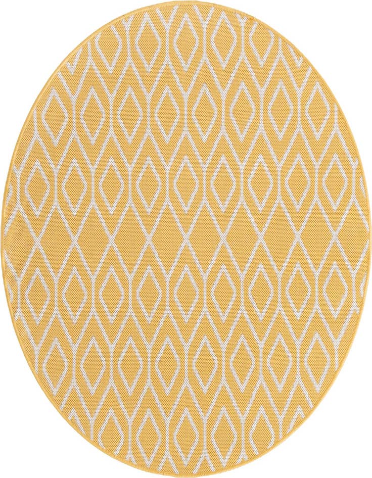 Detail image of 4' x 4' Easy-Clean Jill Zarin Turks and Caicos Indoor / Outdoor Round Rug