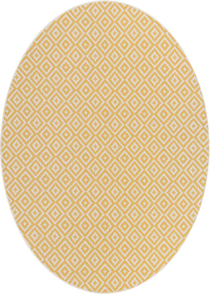 6' 7 x 6' 7 Easy-Clean Jill Zarin Costa Rica Indoor / Outdoor Round Rug