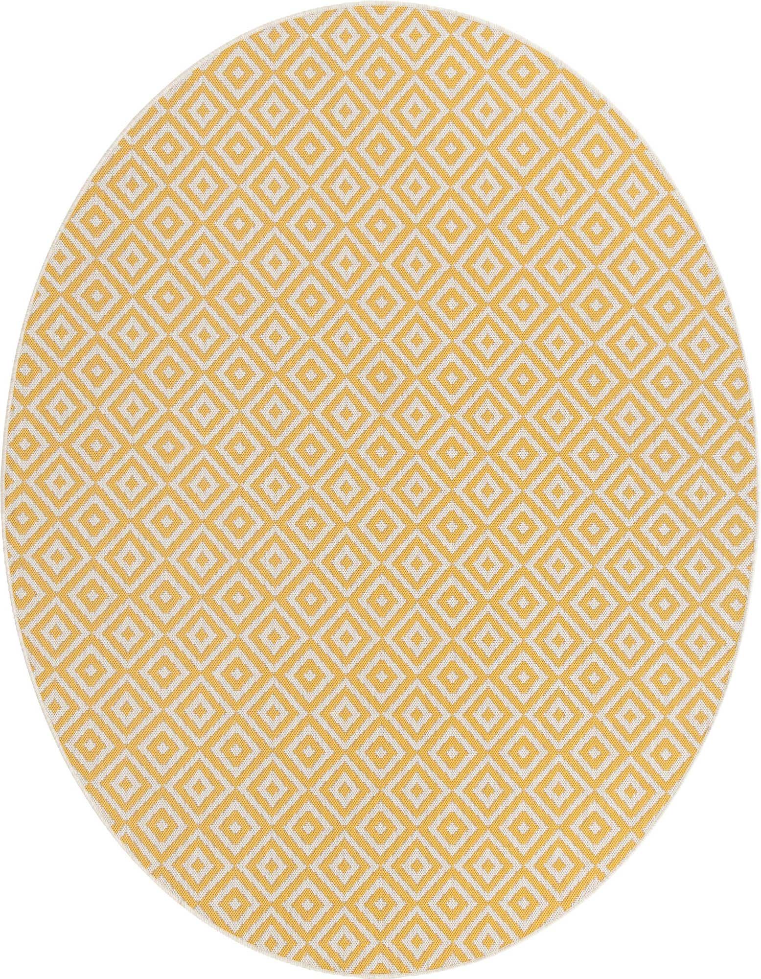 6' 7 x 6' 7 Easy-Clean Jill Zarin Costa Rica Indoor / Outdoor Round Rug