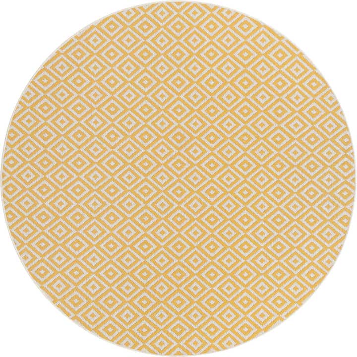 6' 7 x 6' 7 Easy-Clean Jill Zarin Costa Rica Indoor / Outdoor Round Rug