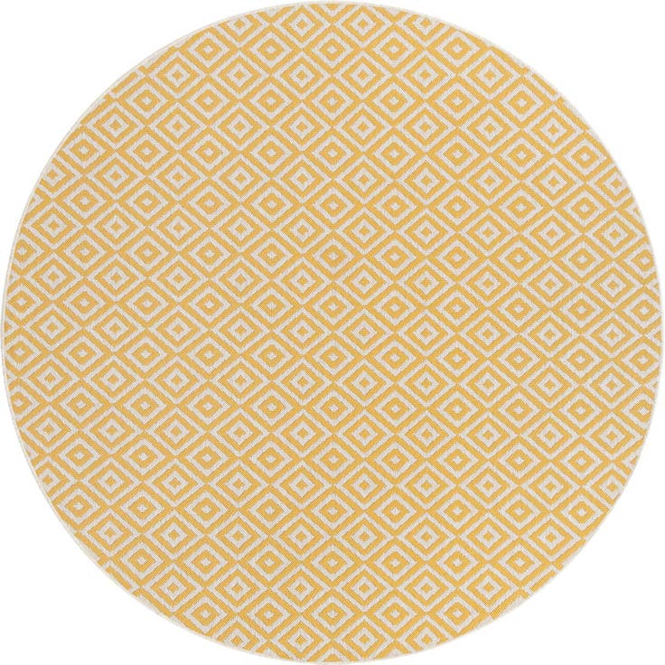 Detail image of 6' 7 x 6' 7 Easy-Clean Jill Zarin Costa Rica Indoor / Outdoor Round Rug