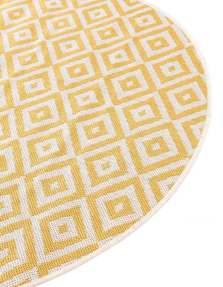 6' 7 x 6' 7 Easy-Clean Jill Zarin Costa Rica Indoor / Outdoor Round Rug