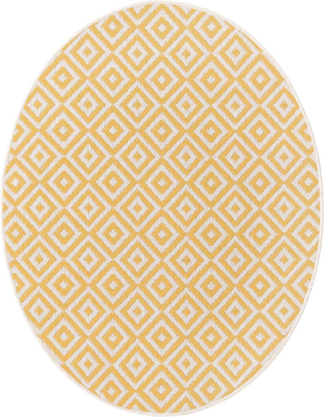 4' x 4' Easy-Clean Jill Zarin Costa Rica Indoor / Outdoor Round Rug