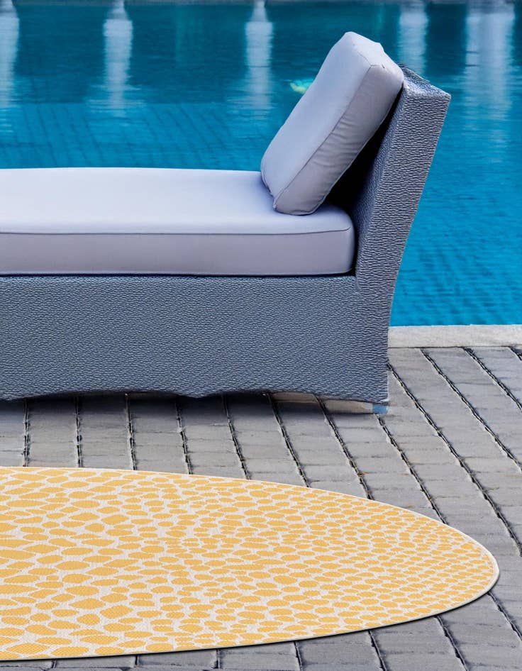 Detail image of 10' 8 x 10' 8 Easy-Clean Jill Zarin Cape Town Indoor / Outdoor Round Rug