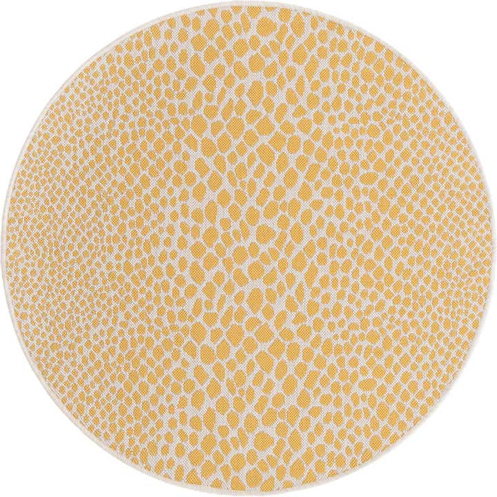 4' x 4' Easy-Clean Jill Zarin Cape Town Indoor / Outdoor Round Rug