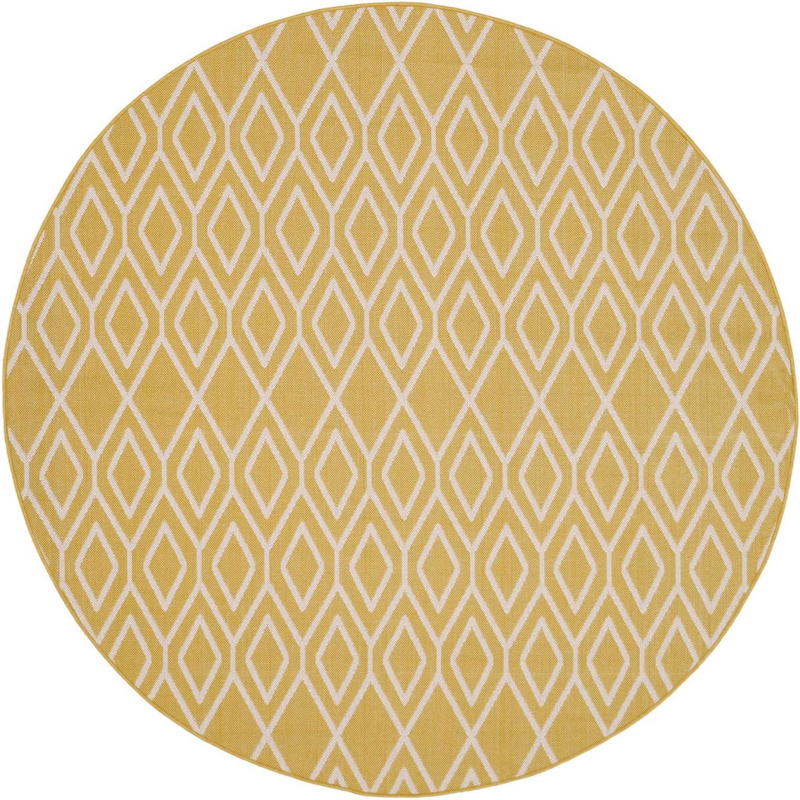 7' x 7' Easy-Clean Jill Zarin Indoor / Outdoor Round Rug