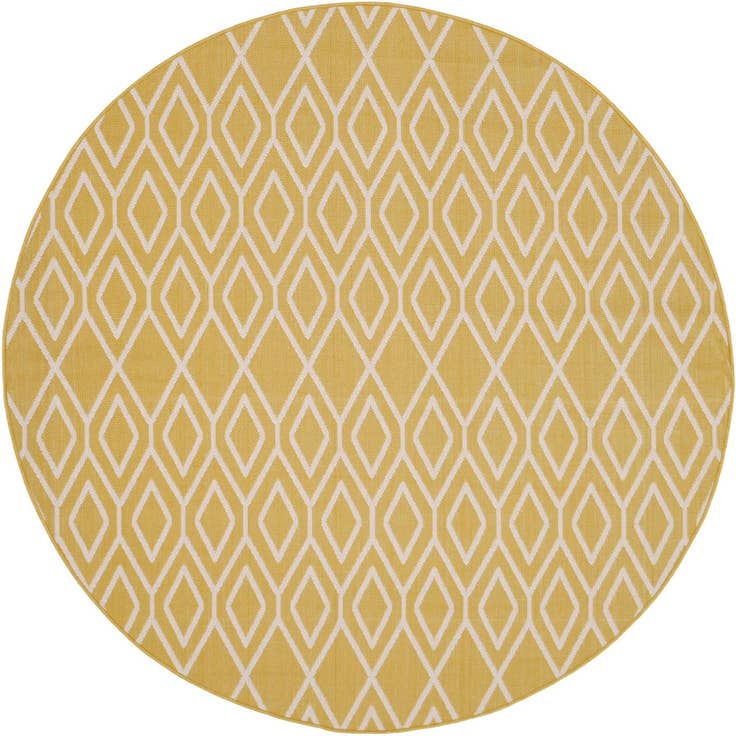 Detail image of 7' x 7' Easy-Clean Jill Zarin Indoor / Outdoor Round Rug