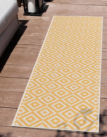 2' x 8' Easy-Clean Jill Zarin Costa Rica Indoor / Outdoor Runner Rug