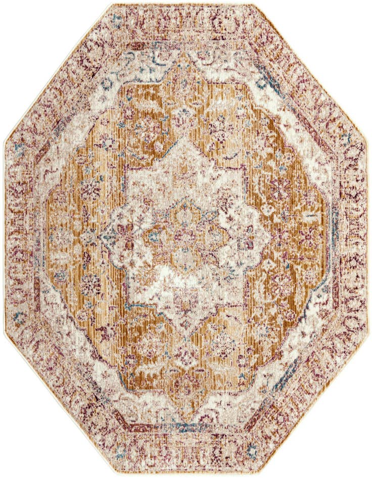 Detail image of 5' 3 x 5' 3 Deepa Octagon Rug