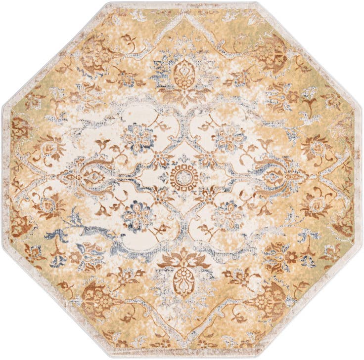 Detail image of 5' 3 x 5' 3 Highbury Octagon Rug