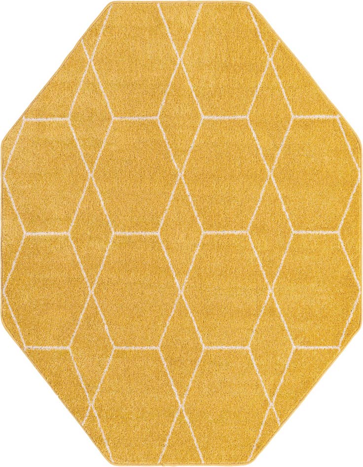 Detail image of 5' 3 x 5' 3 Lattice Frieze Octagon Rug