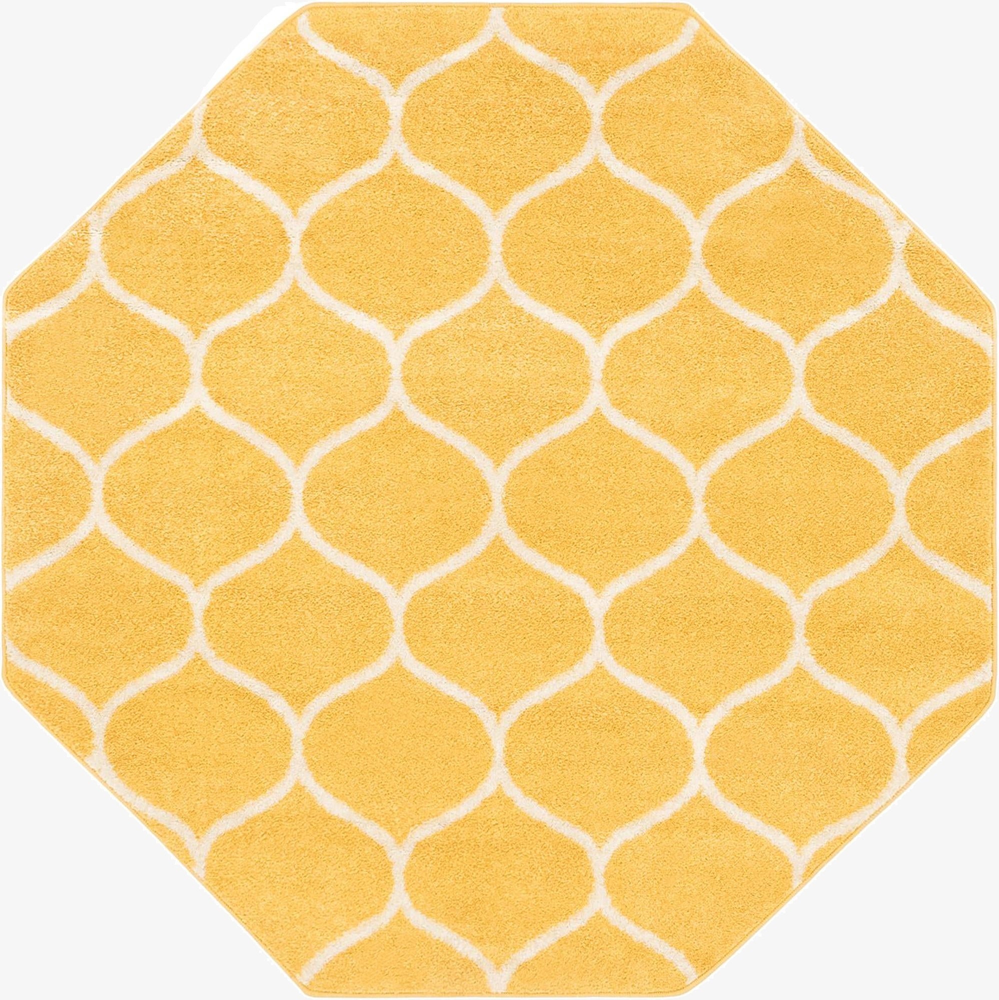 5' 3 x 5' 3 Trellis Frieze Octagon Rug