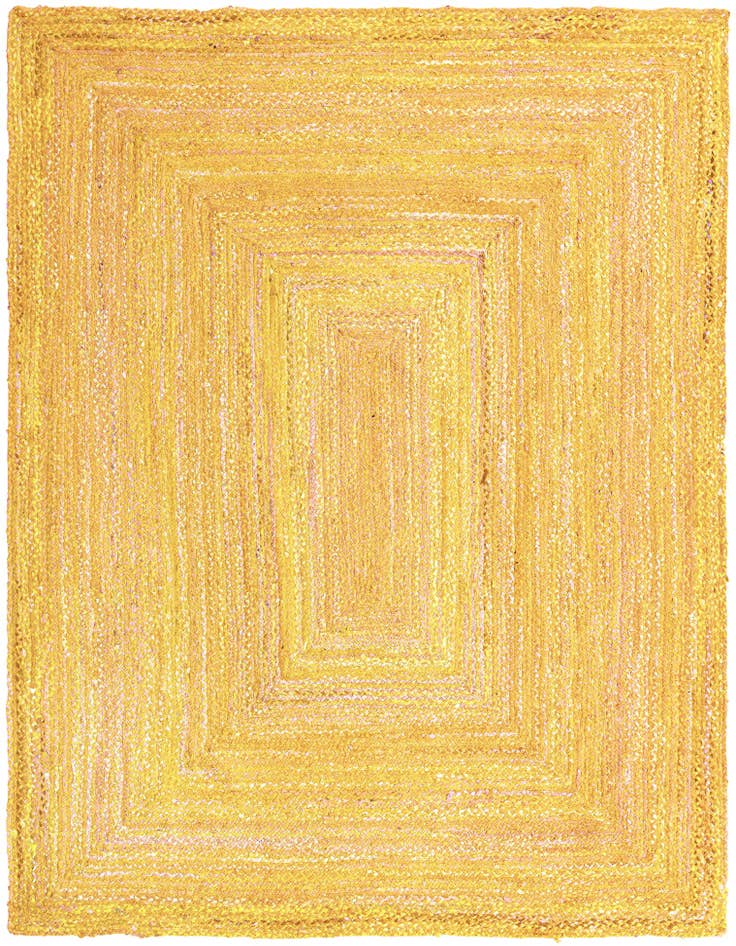 Detail image of 9' x 12' 2  Hand Braided Chindi Rug