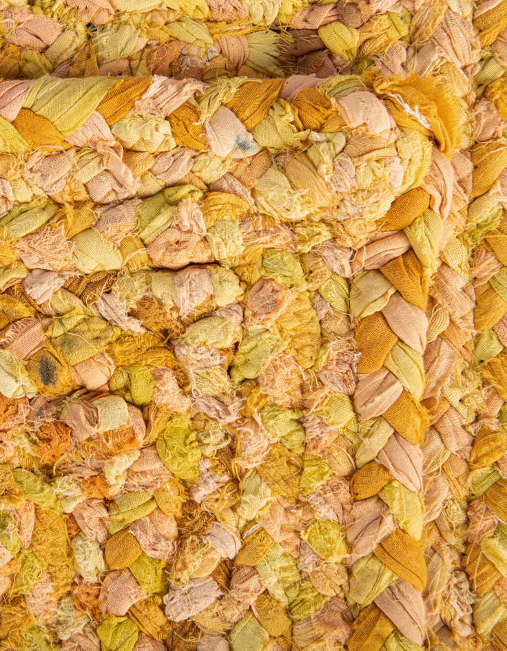 Detail image of 2' x 3' 1  Hand Braided Chindi Rug