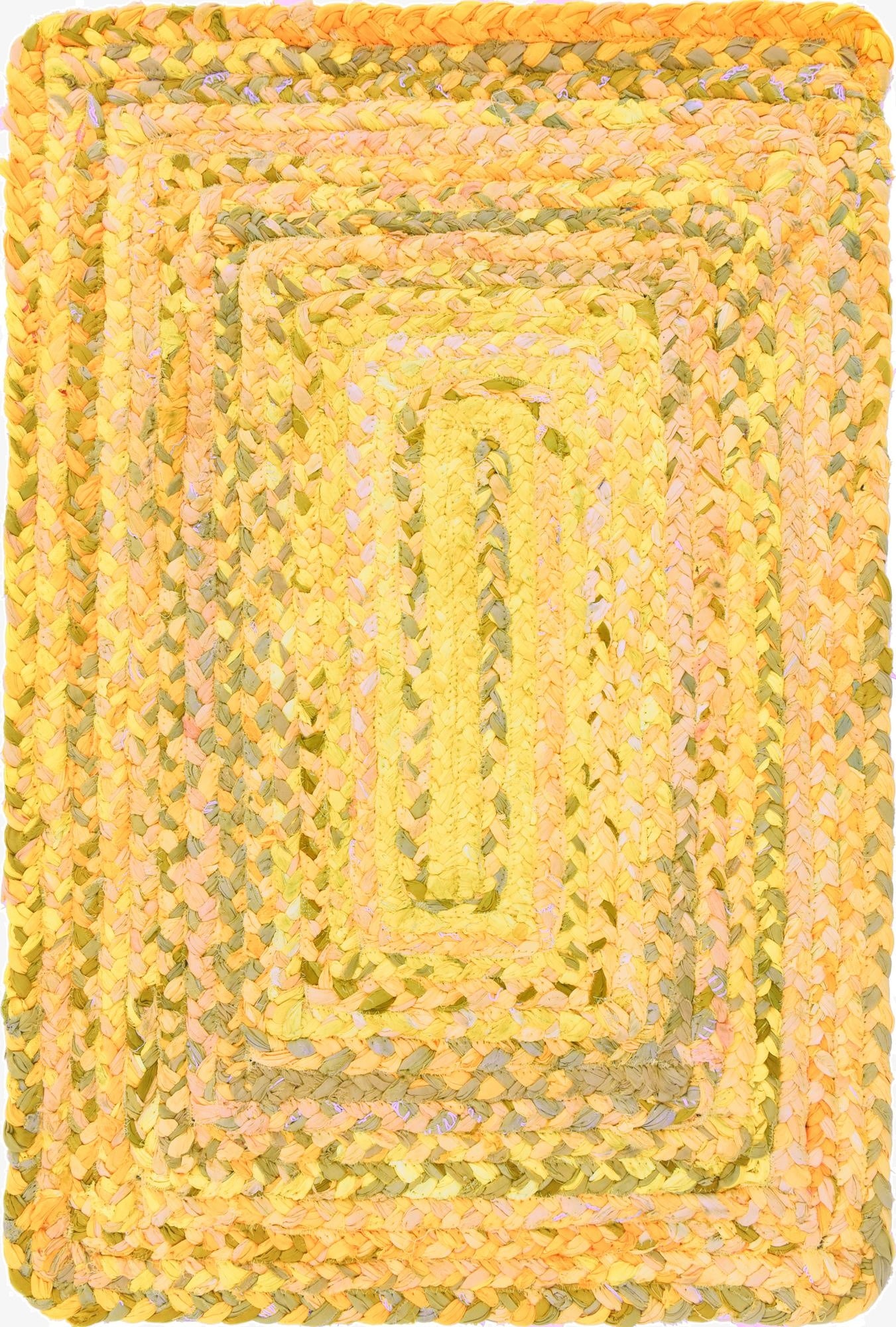 Primary image 2' x 3' 1  Hand Braided Chindi Rug